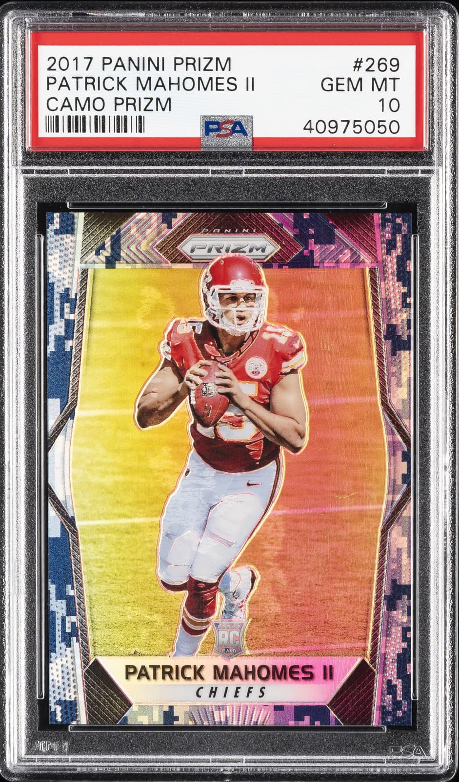 CAMO PATRICK MAHOMES II #/25 2017 Panini Prizm 2017 Panini Prizm