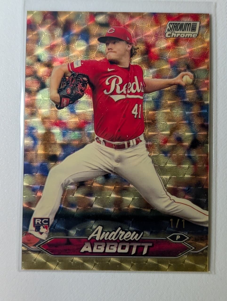 Andrew Abbott Superfractor 2024 Topps Stadium Club 2024 Topps Stadium Club