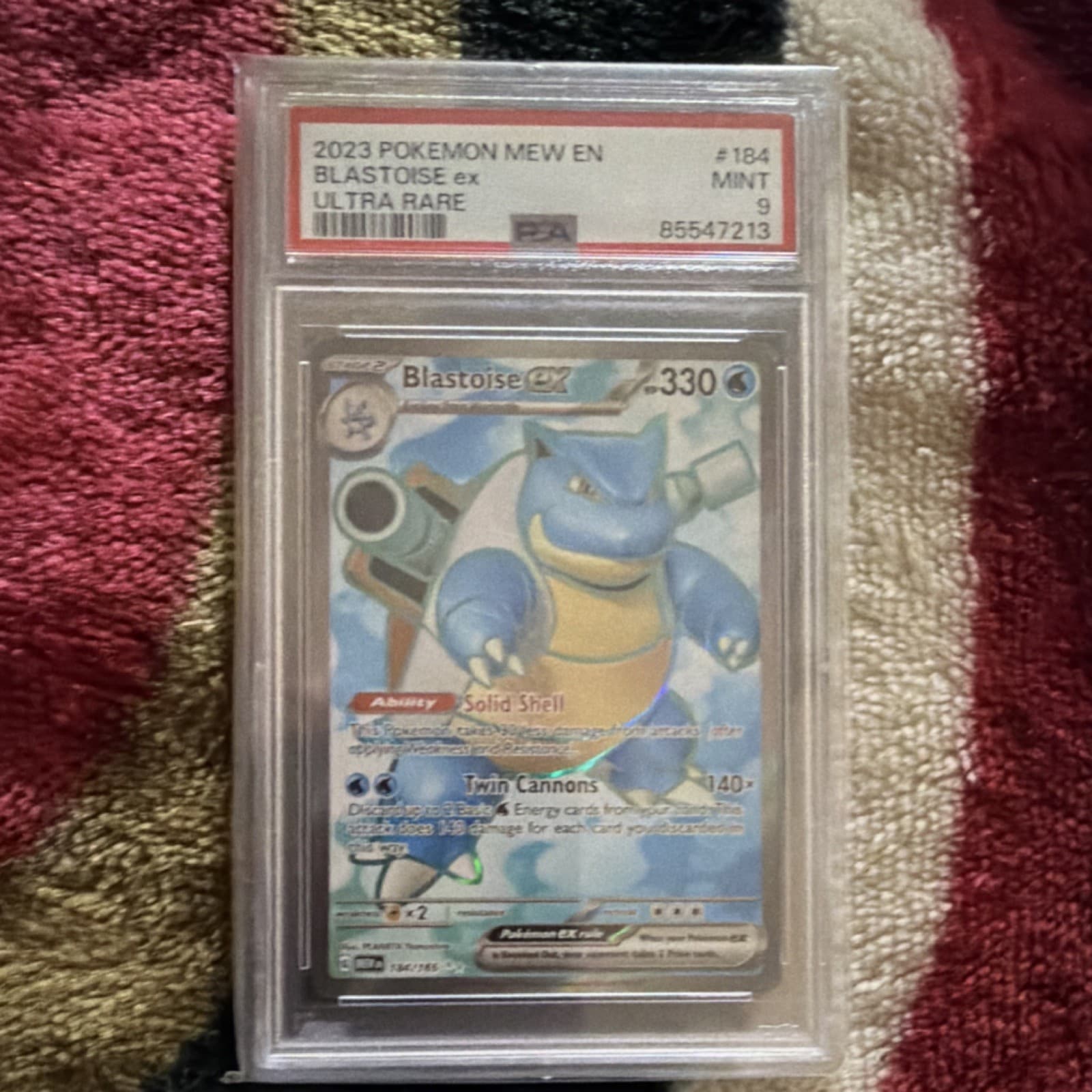 Blastoise EX trading card