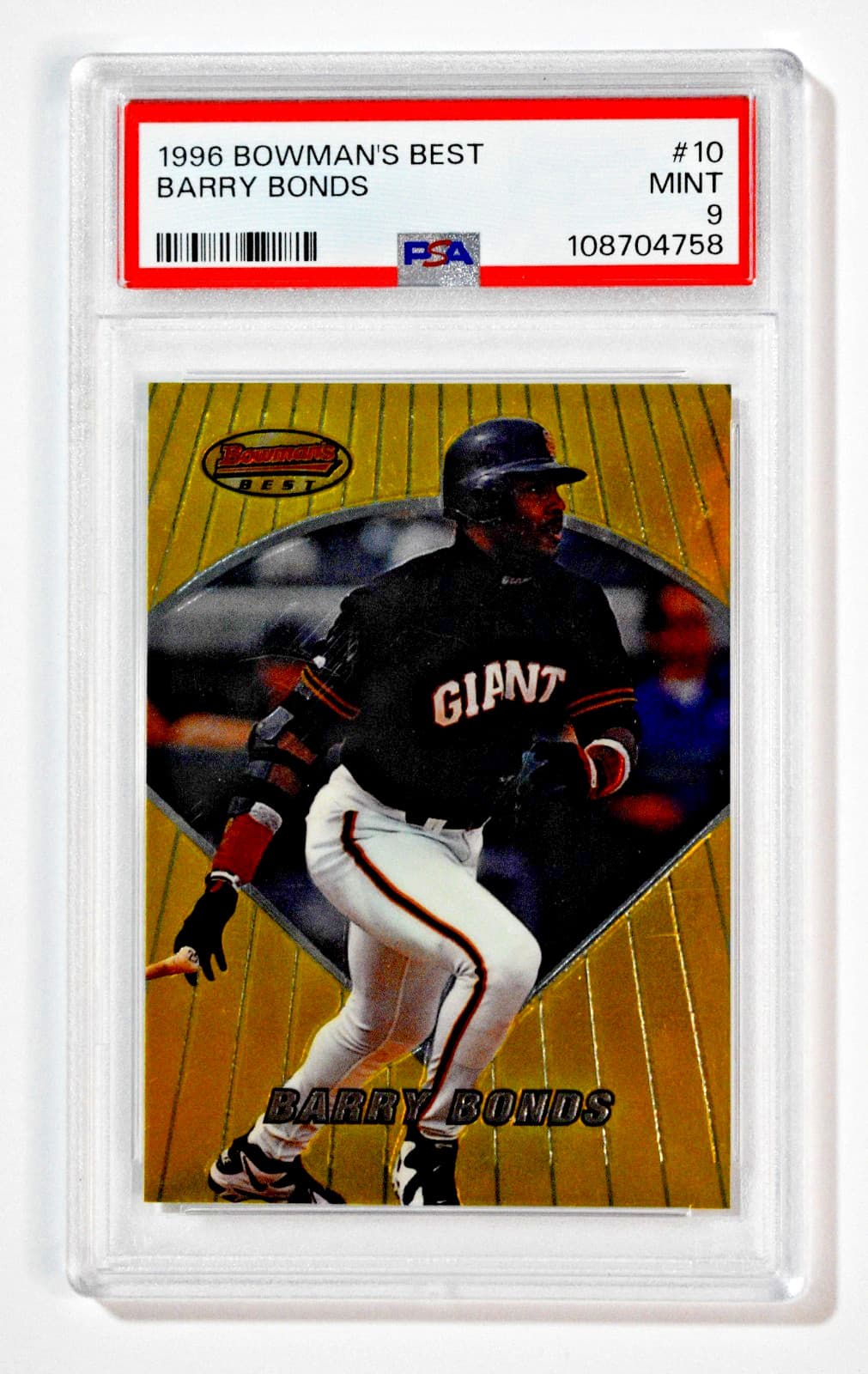 Best Barry Bonds 1996 Bowman 1996 Bowman
