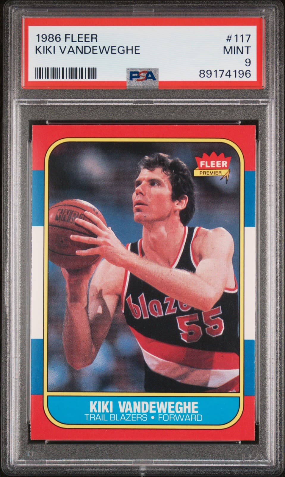 Kiki Vandeweghe Portland 1986 Fleer 1986 Fleer