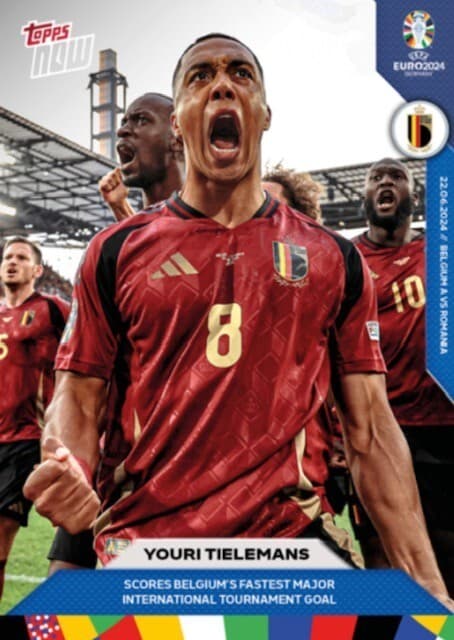 NOW UEFA EURO BELGIUM YOURI TI 2024 Topps 2024 Topps