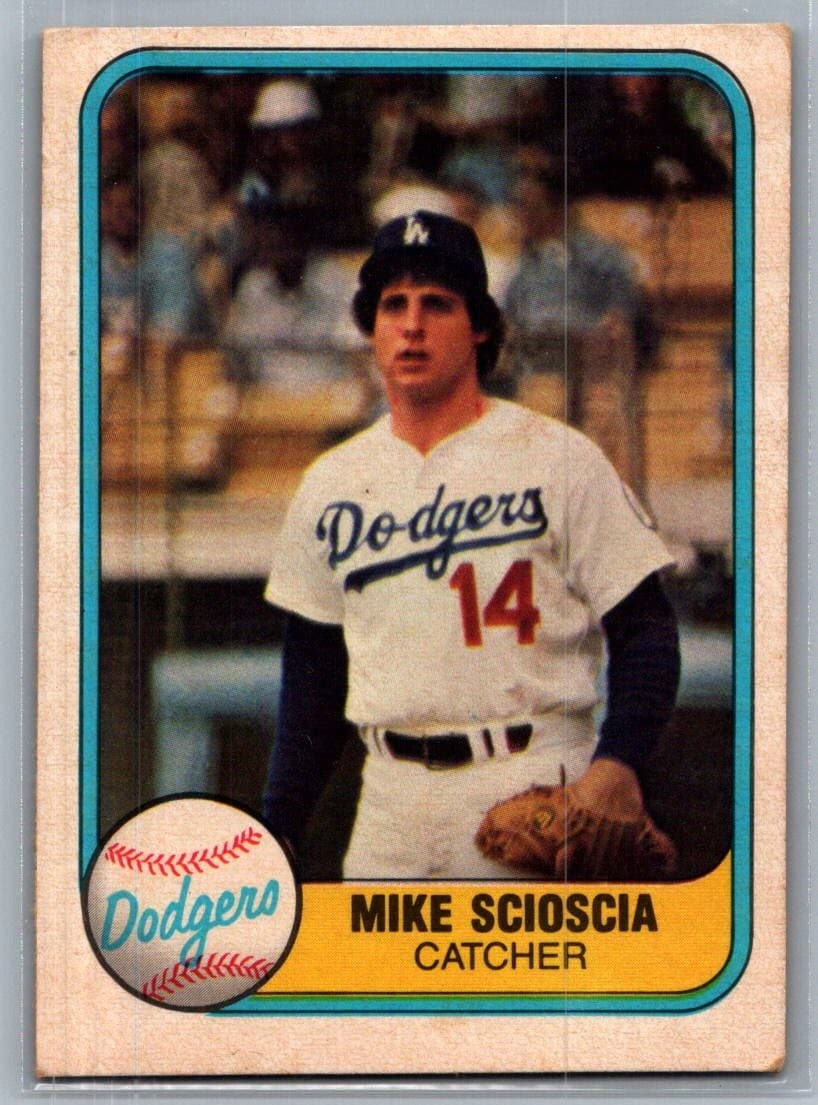 Mike Scioscia 1981 Fleer 1981 Fleer