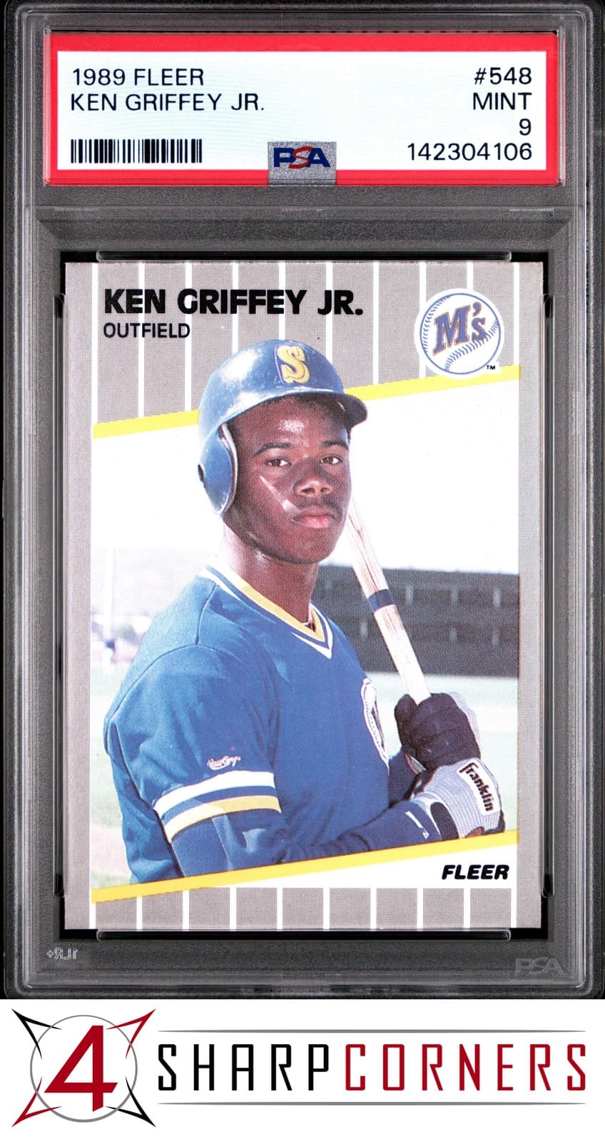 KEN GRIFFEY JR. MARINERS HOF 1989 Fleer