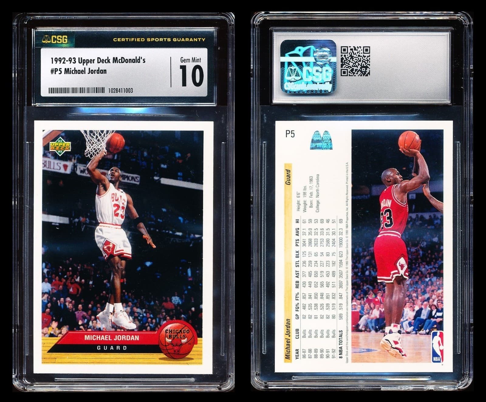 McDonald's P5 ~ MICHAEL JORDAN 1992 Upper Deck 1992 Upper Deck