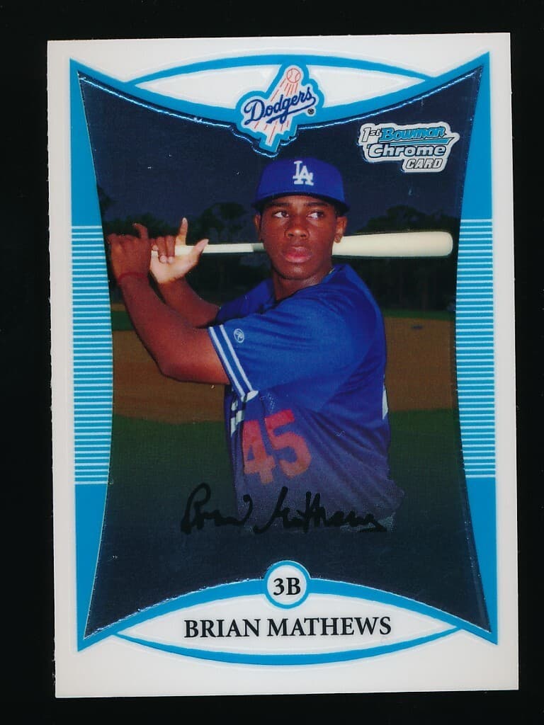 Prospects Brian Mathews 2008 Bowman Chrome