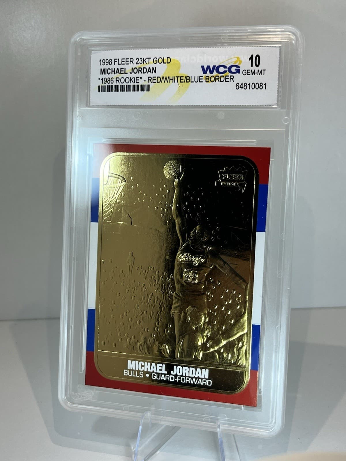 “ ” 23kt Gold - MICHAEL JORDAN 1996 Fleer