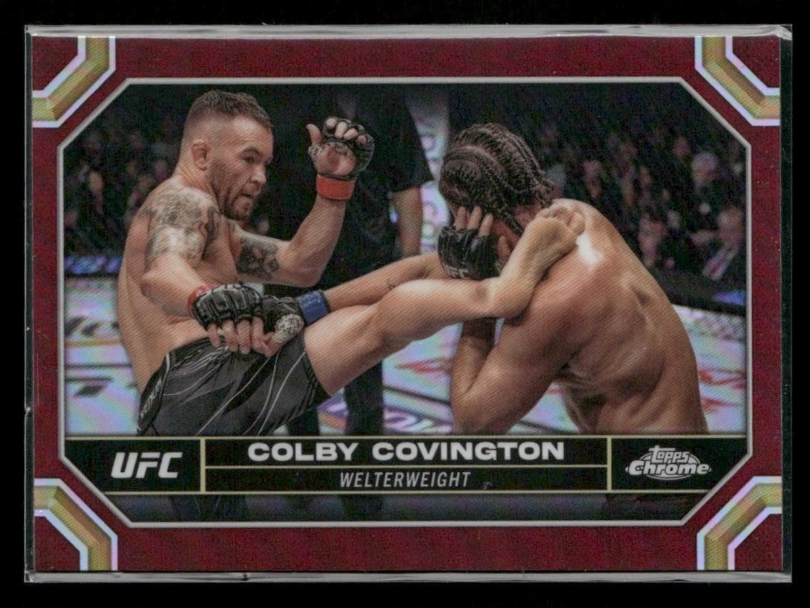 Colby Covington 2024 Topps Chrome 2024 Topps Chrome refractor