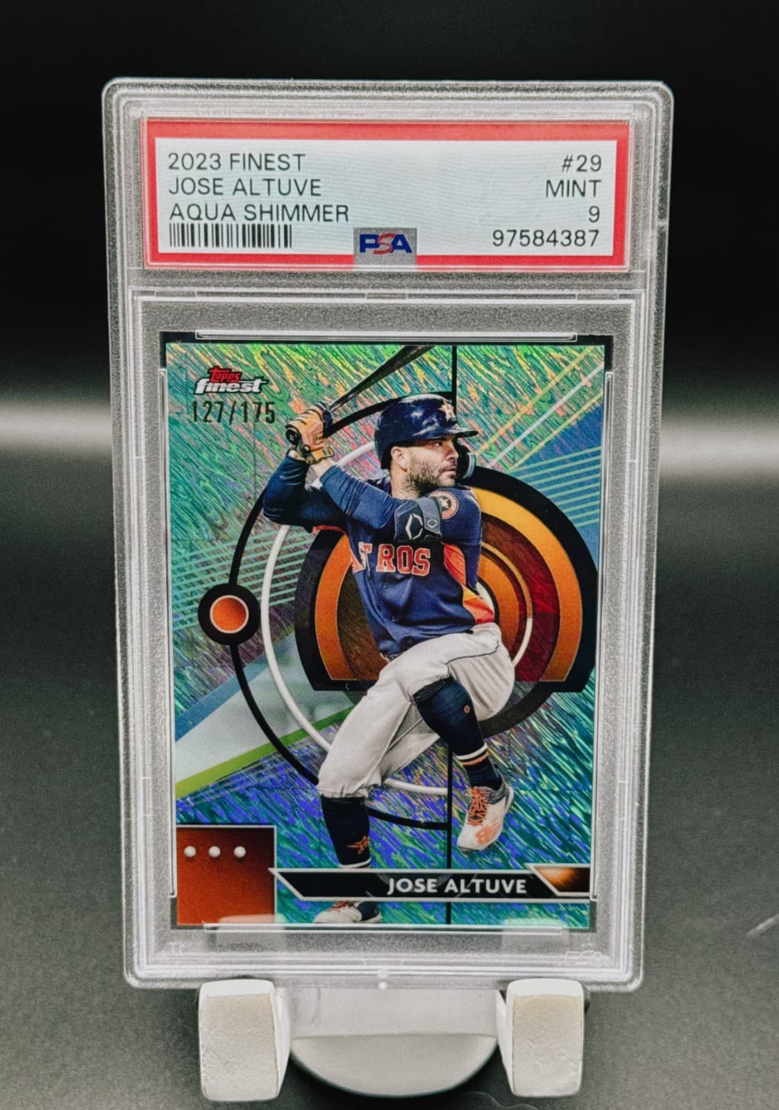 Jose Altuve Aqua 2023 Topps Finest 2023 Topps Finest