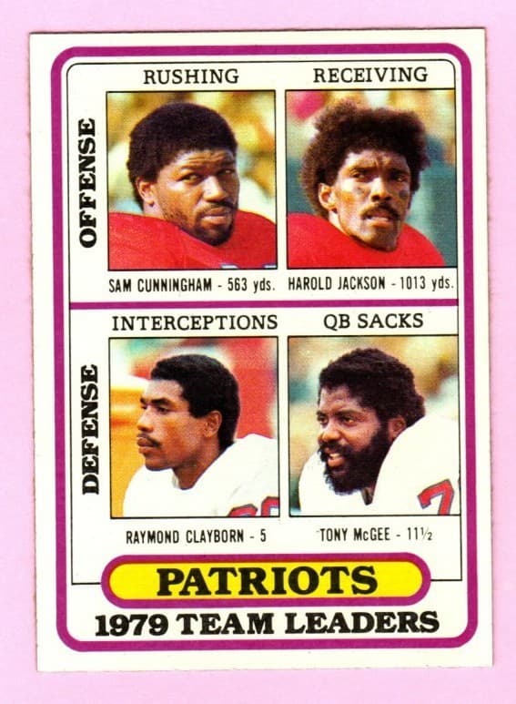 New England Patriots 1980 Topps