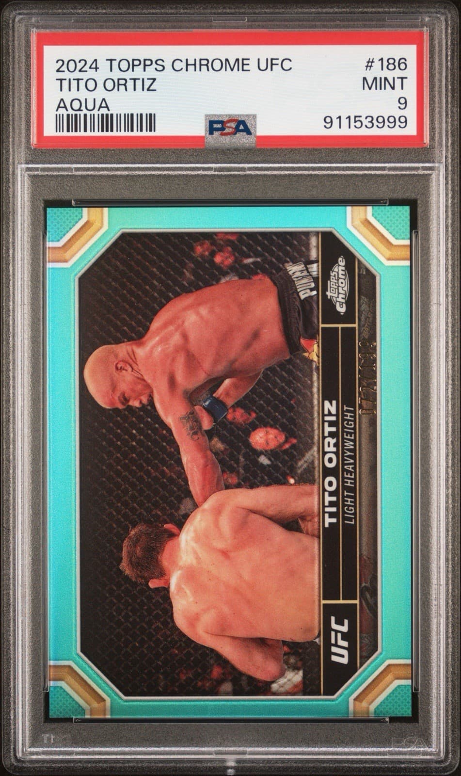 Tito Ortiz 2024 Topps Chrome 2024 Topps Chrome aqua-refractor