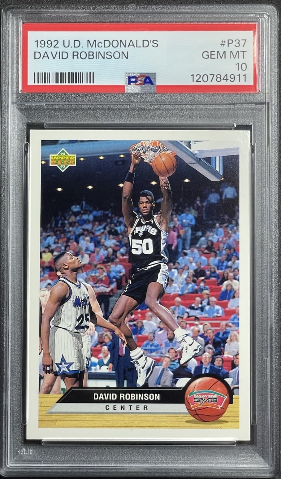 DAVID ROBINSON McDONALD'S 1992 Upper Deck 1992 Upper Deck