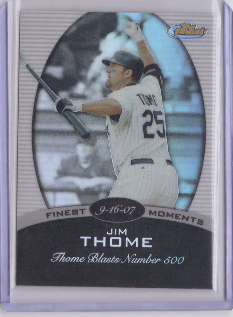 Moments Jim Thome 2008 Topps Finest 2008 Topps Finest refractor