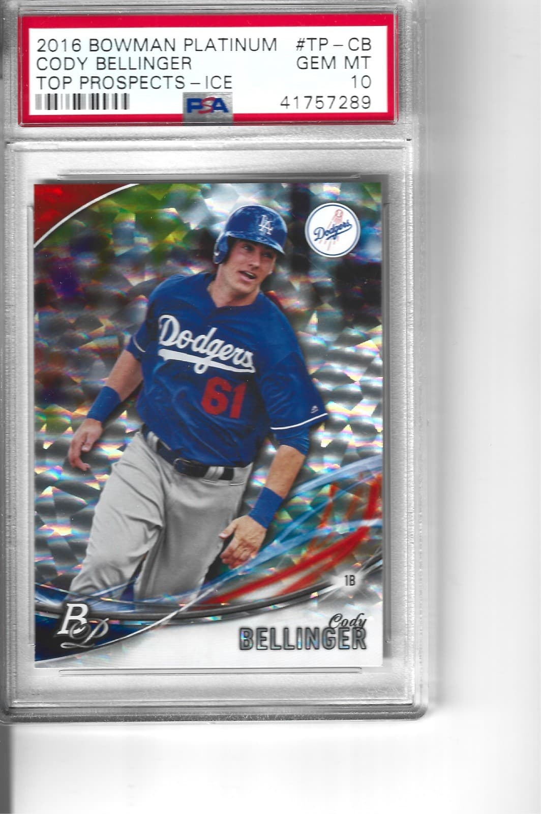 Cody Bellinger 2016 bowman