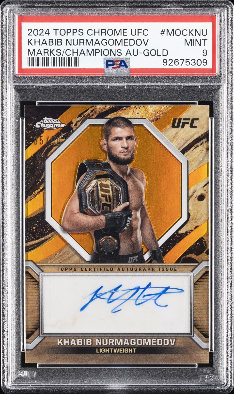 UFC MARKS OF CHAMPIONS AUTOS K 2024 Topps Chrome 2024 Topps Chrome