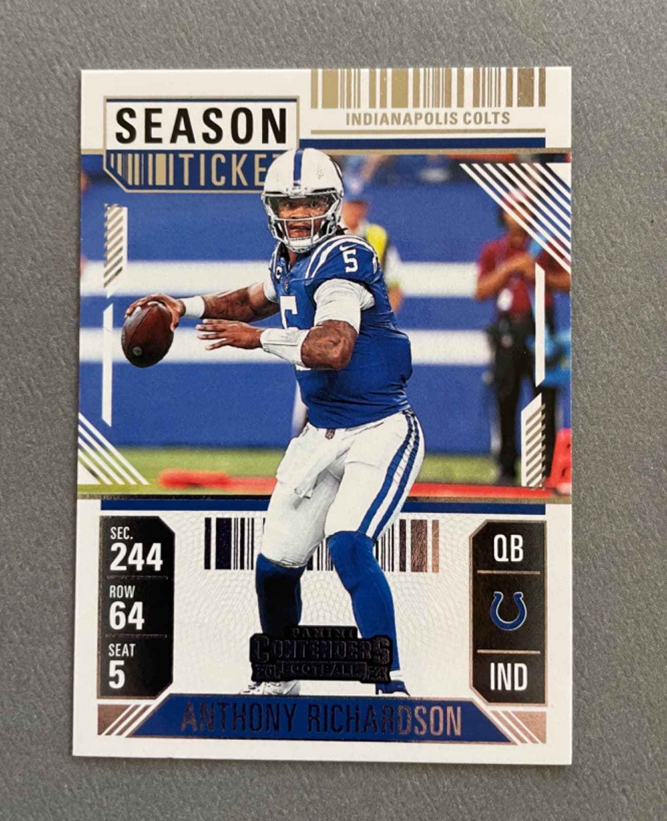Football Anthony Richardson 2024 Panini Contenders 2024 Panini Contenders