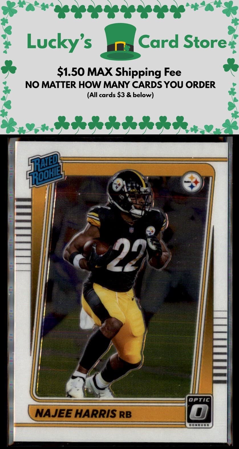Najee Harris Rated 2021 Donruss Optic