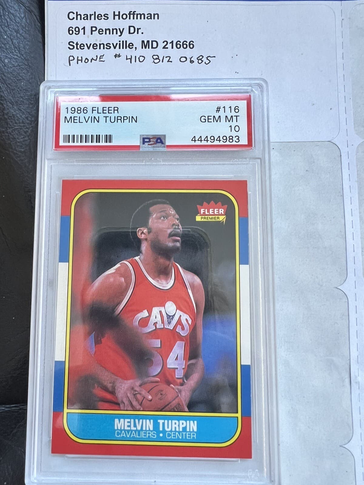 Basketball Mel Turpin 1986 Fleer 1986 Fleer