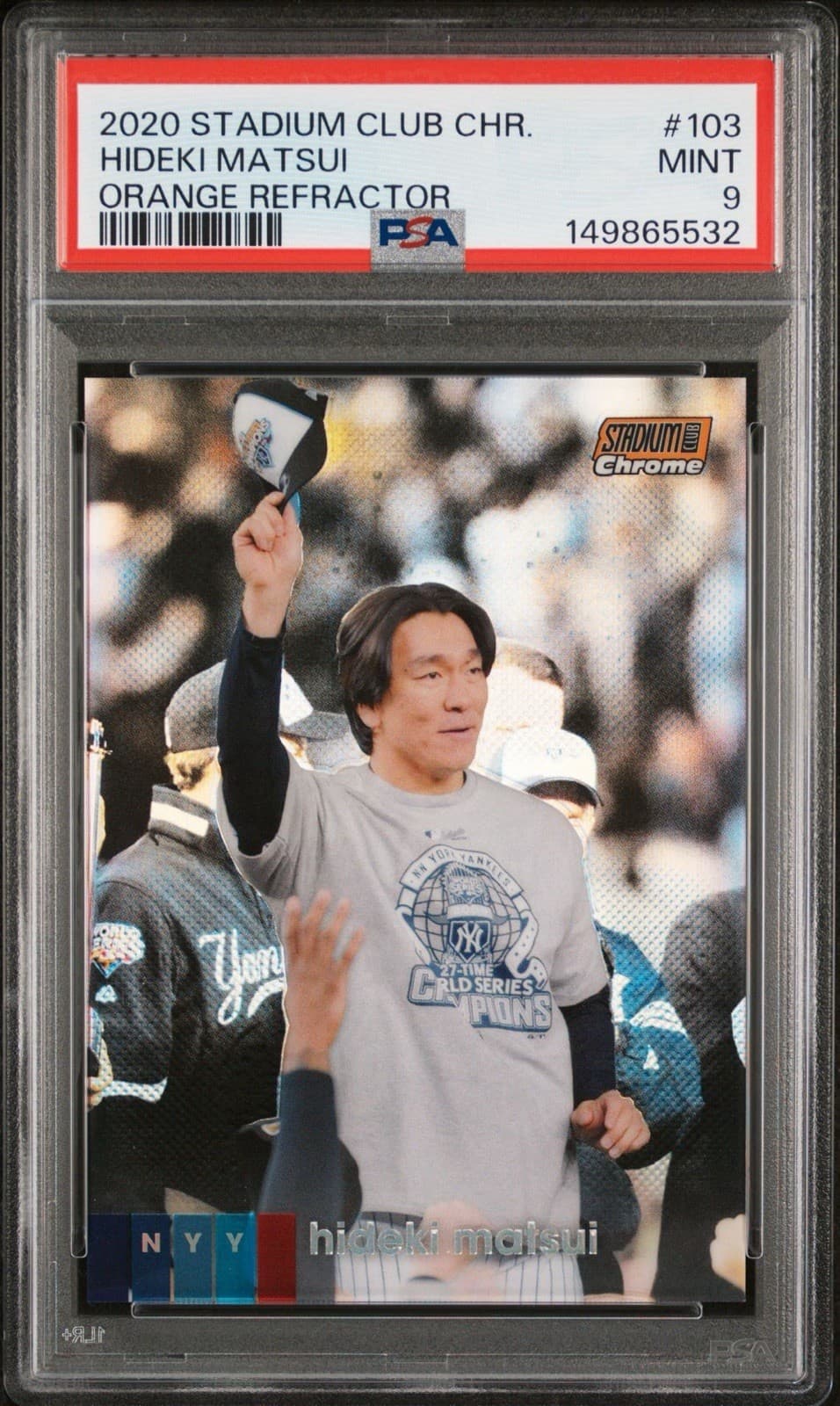 Hideki Matsui Orange 2020 Topps Stadium Club