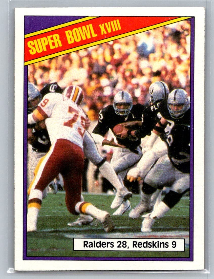 Super Bowl 1984 Topps