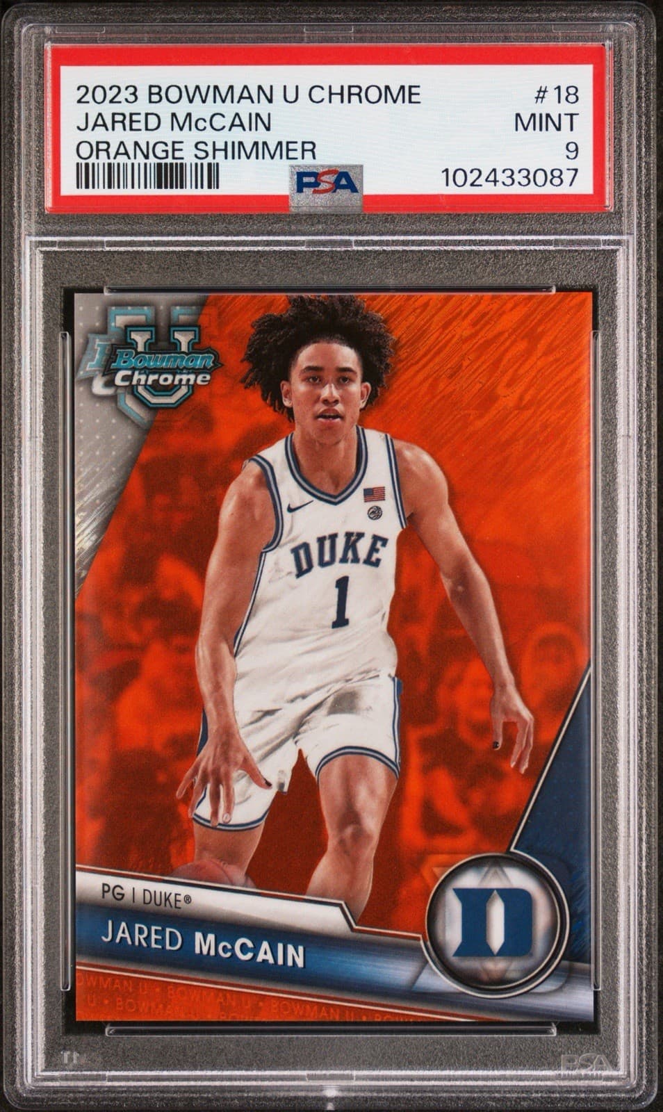 Jared Mc 2023 Bowman 2023 Bowman orange-refractor-shimmer