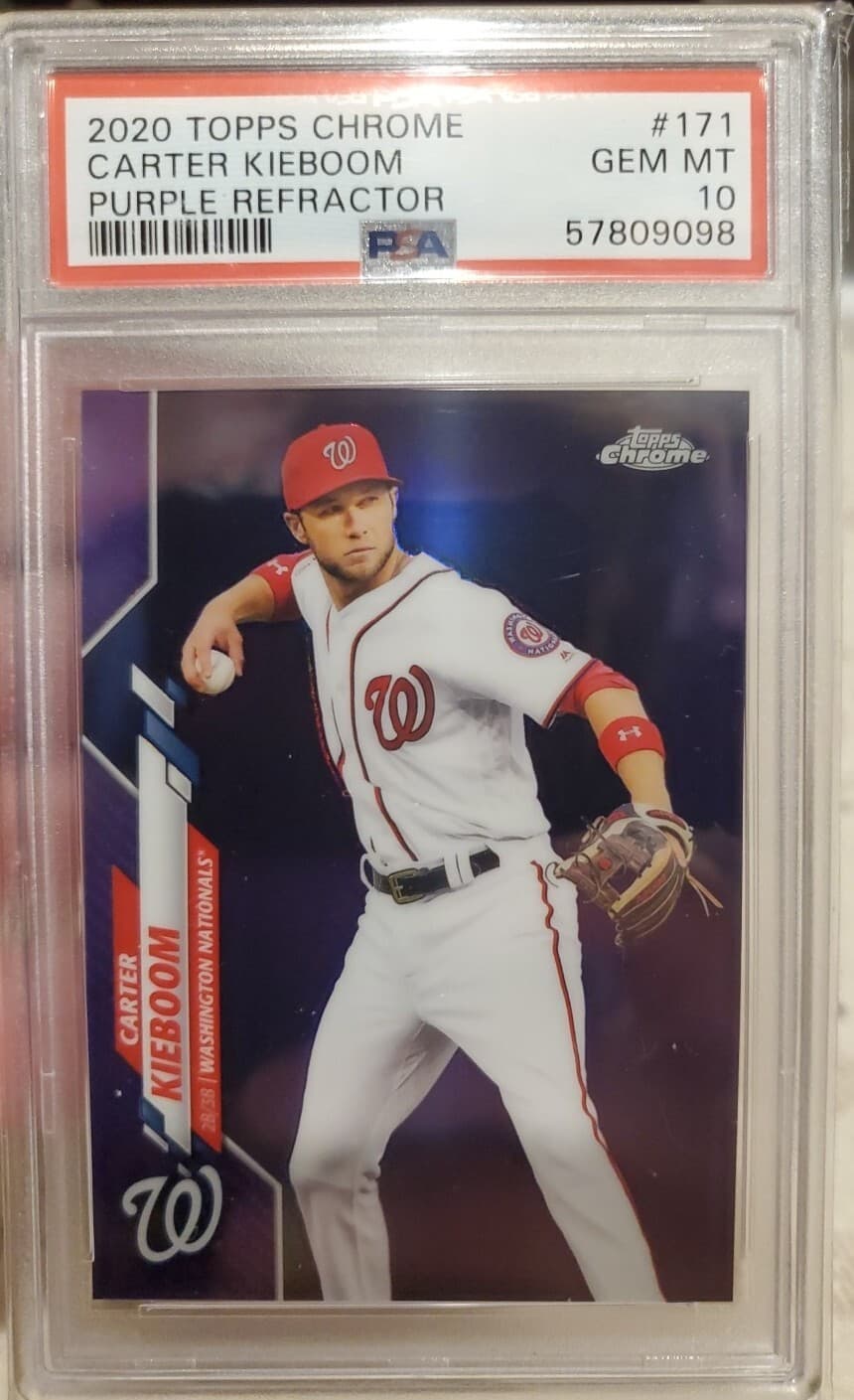 Purple Carter Kieboom 2020 Topps Chrome