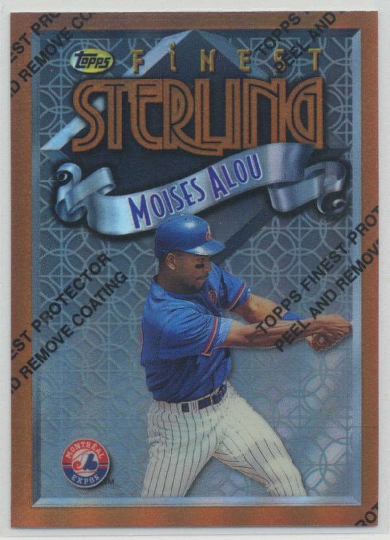 Moises Alou Montreal 1996 Topps Finest 1996 Topps Finest refractor