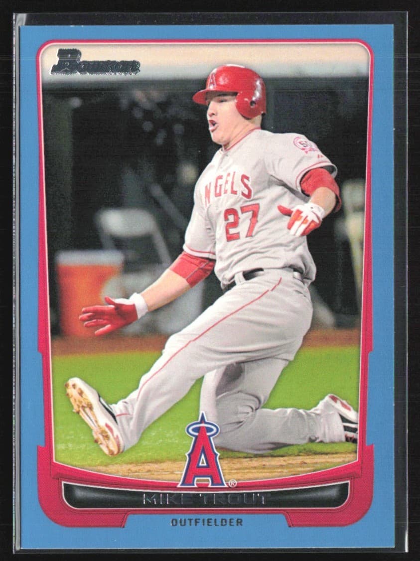 Mike Trout Blue 2012 Bowman 2012 Bowman blue