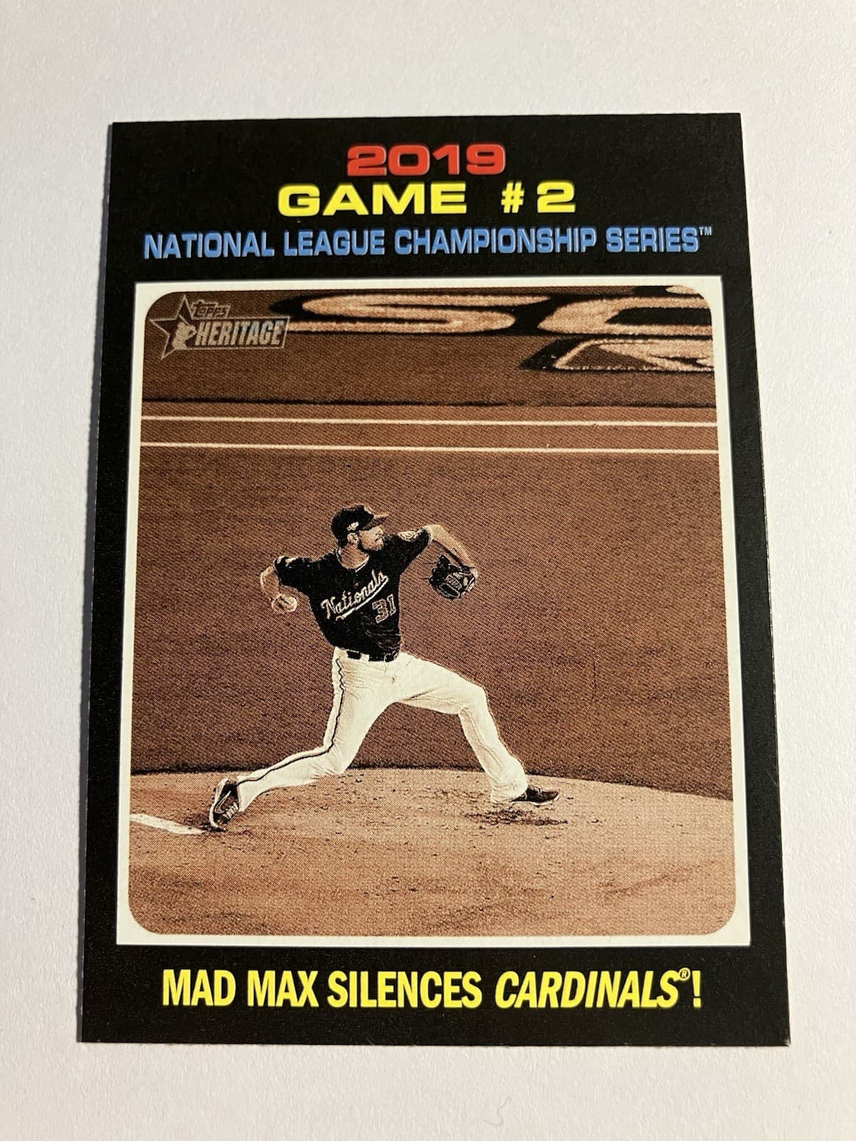 Max Scherzer 2020 Topps Heritage 2020 Topps Heritage