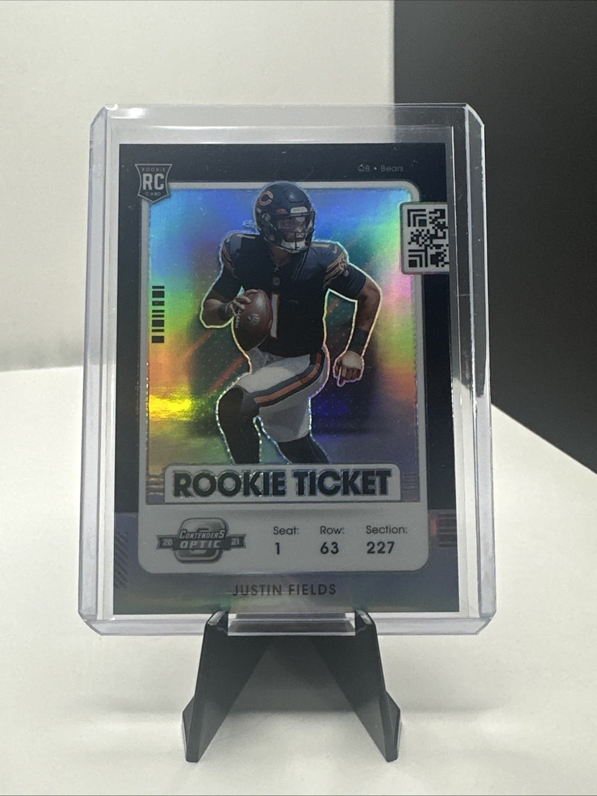 Ticket Justin Fields 2021 Panini Contenders 2021 Panini Contenders red example 1