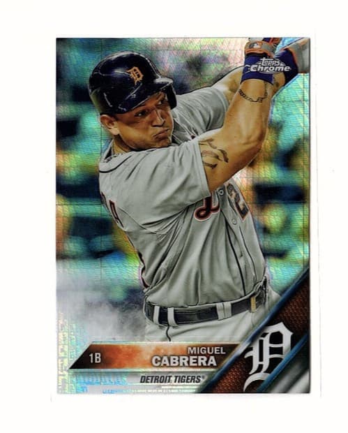 Miguel Cabrera Prism 2016 Topps Chrome 2016 Topps Chrome refractor