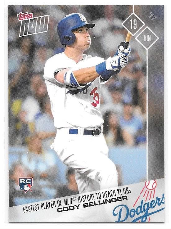 CODY BELLINGER NOW LOS ANGELES 2017 Topps