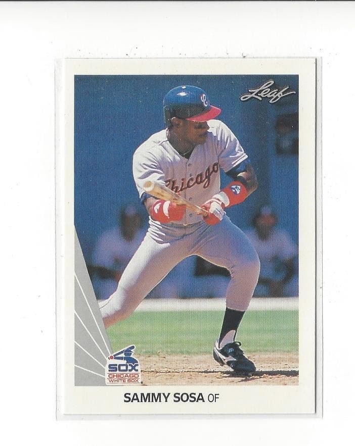 Sammy Sosa White 1990 Leaf 1990 Leaf