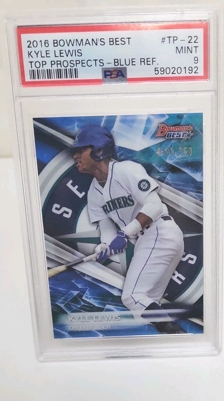 Kyle Lewis 2016 Bowman 2016 Bowman blue-refractor