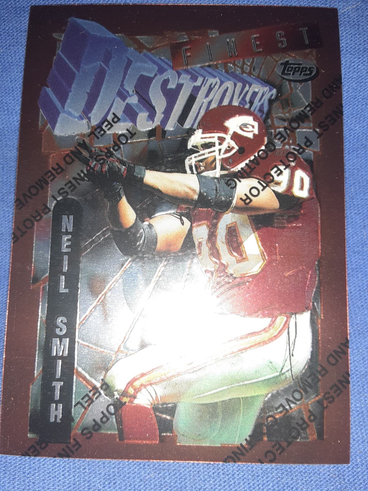 Neil Smith 1996 Topps Finest 1996 Topps Finest refractor example 1