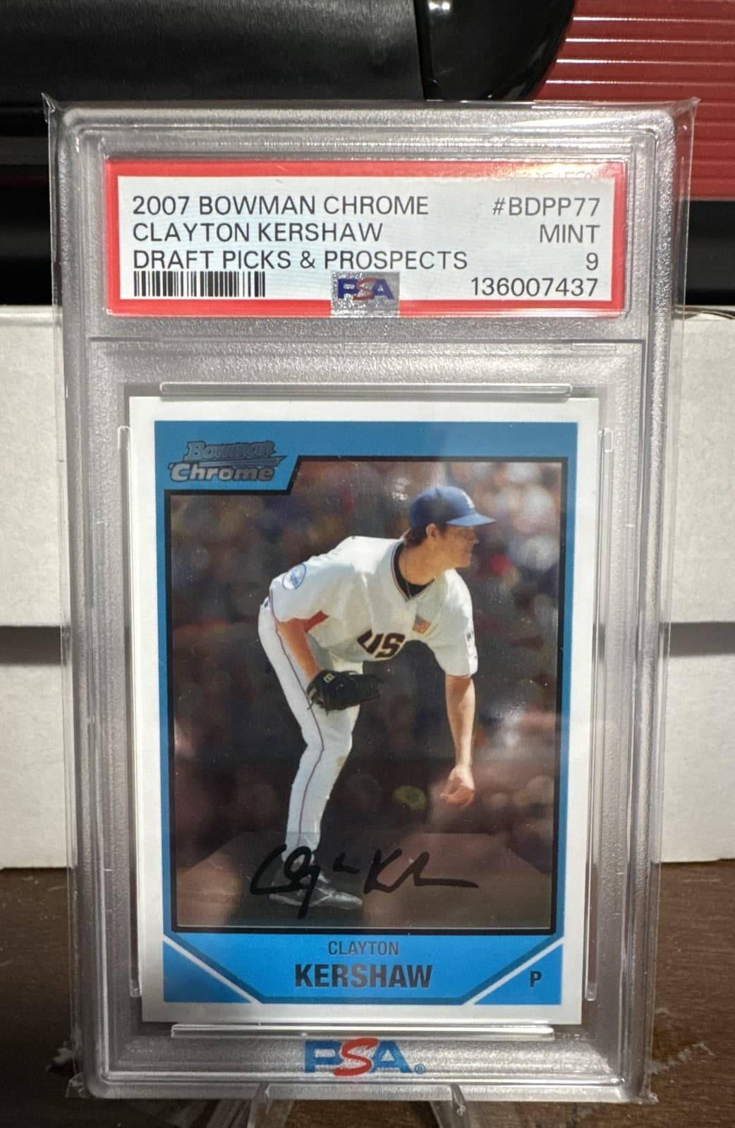 Prospects Clayton Kershaw 2007 Bowman Draft