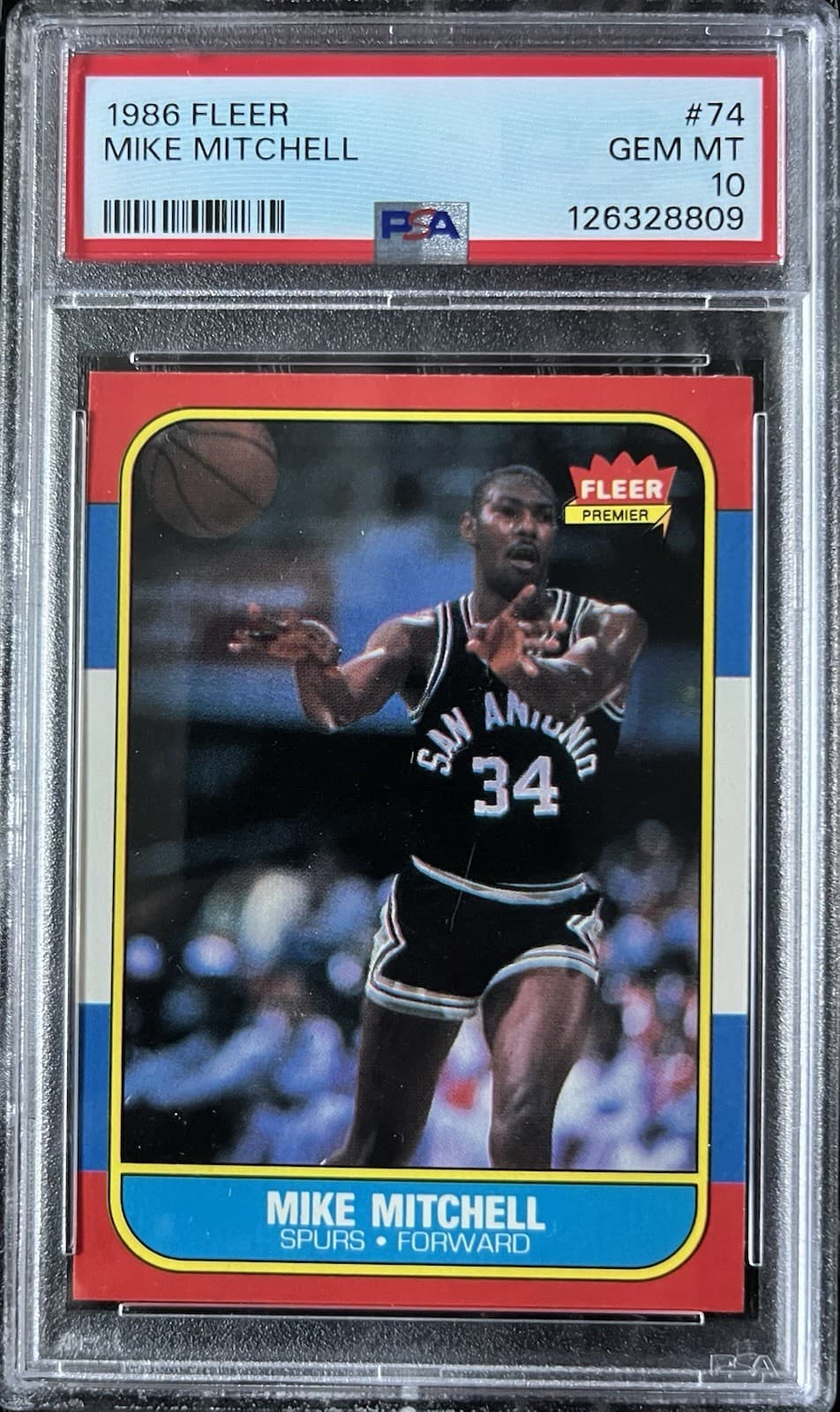 Basketball Mike Mitchell 1986 Fleer 1986 Fleer