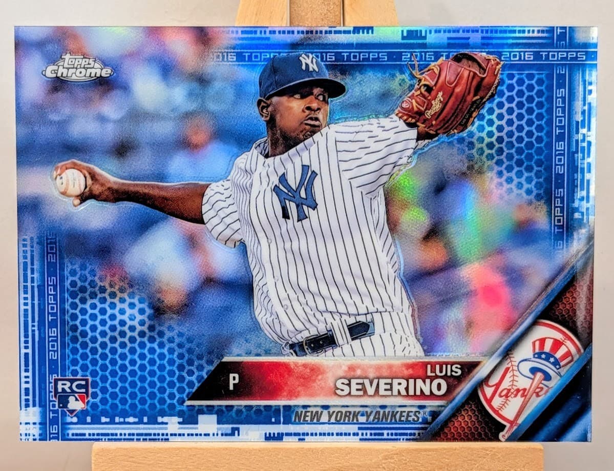 Luis Severino Blue 2016 Topps Chrome 2016 Topps Chrome blue-refractor