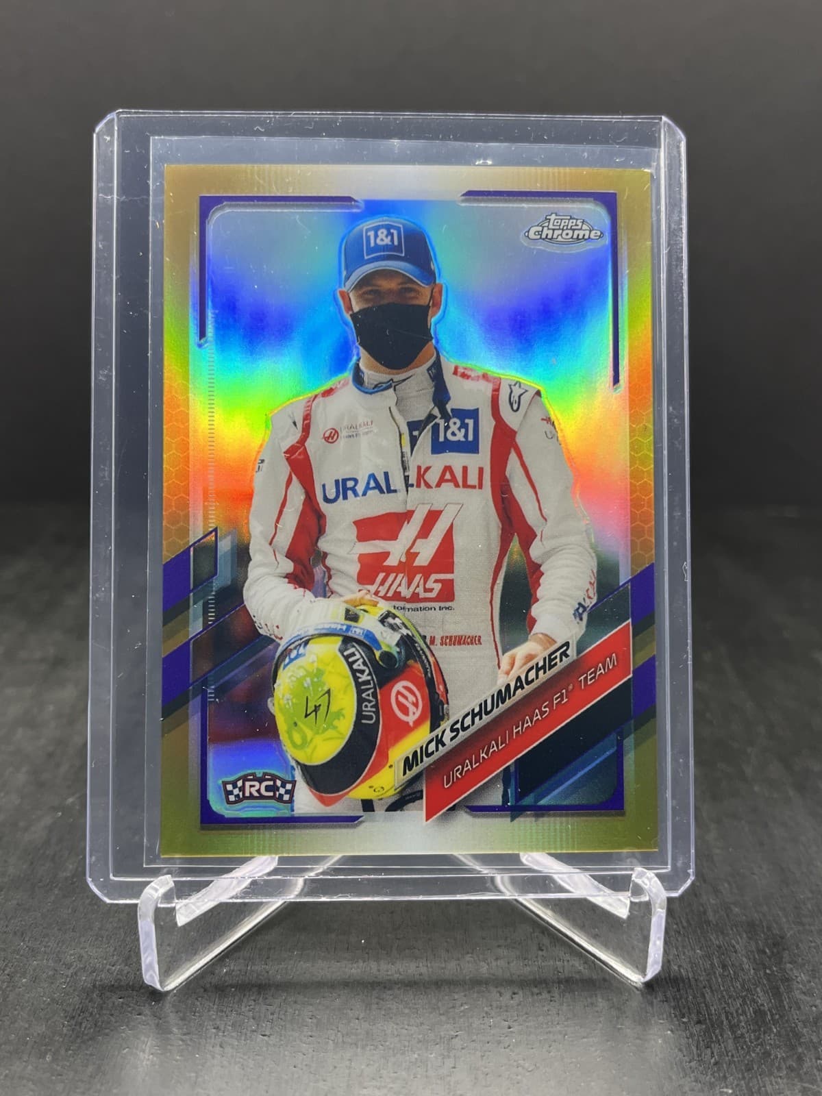 Mick Schumacher Gold 2021 Topps Chrome 2021 Topps Chrome gold-purple