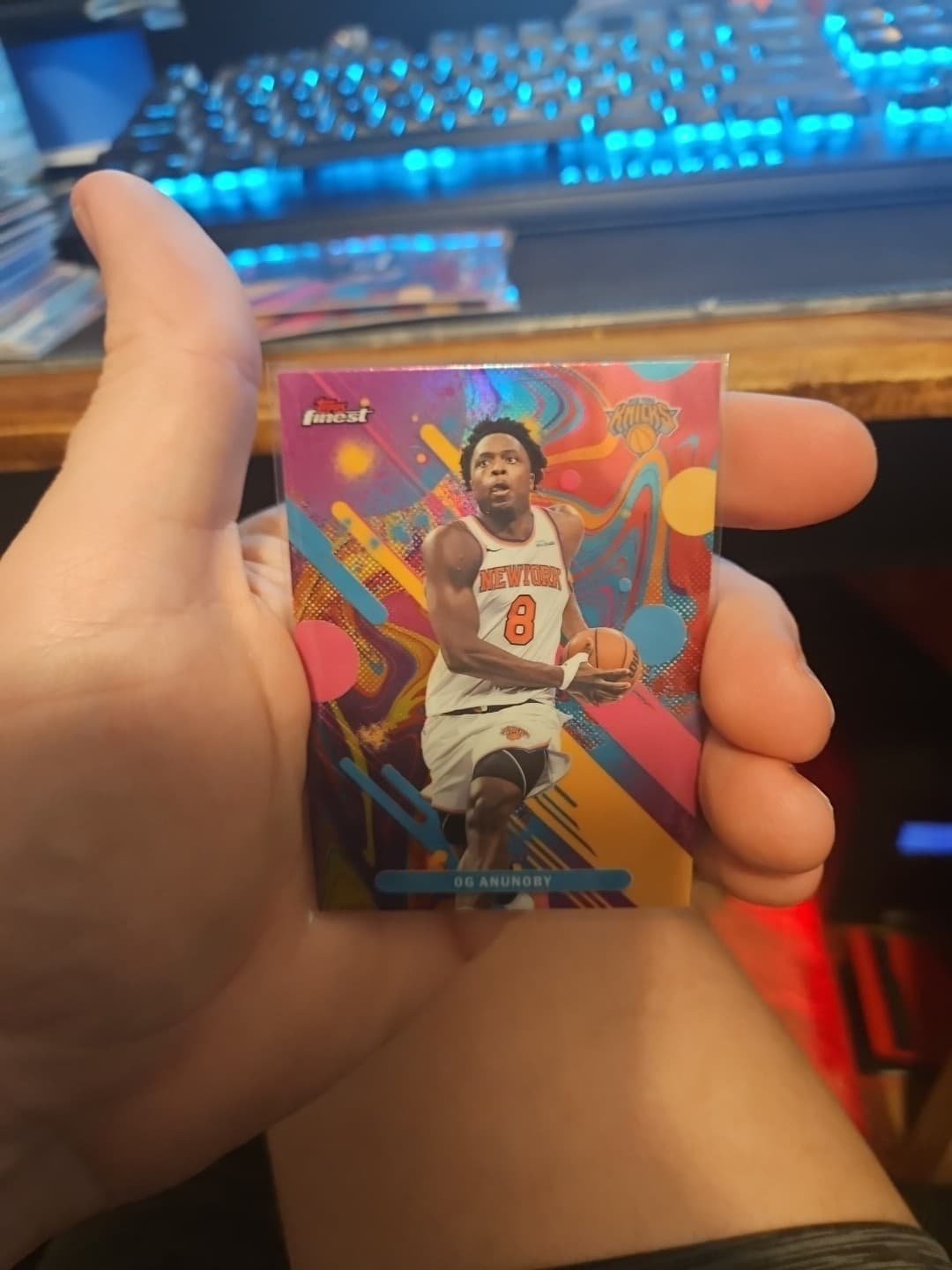 Anunoby Oil Spill 2025 Topps Finest 2025 Topps Finest