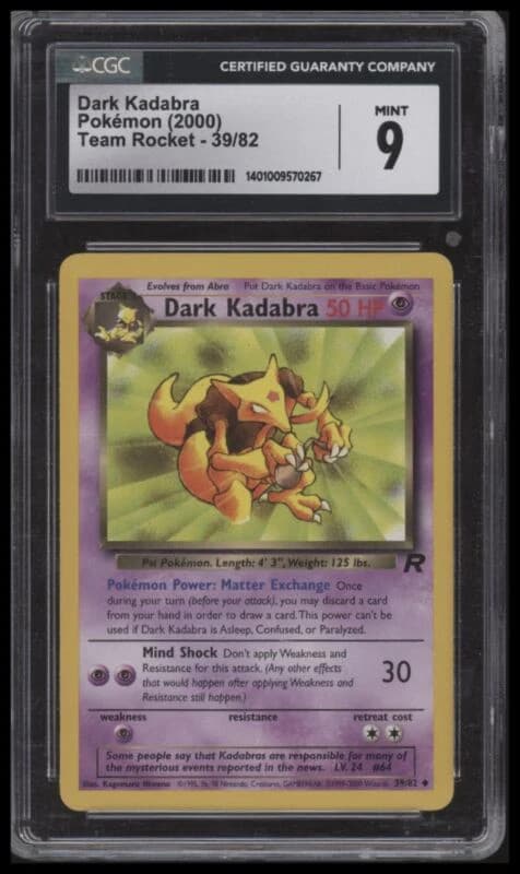 TEAM ROCKET DARK KADABRA UNCOM 2000 Unknown 2000 Unknown