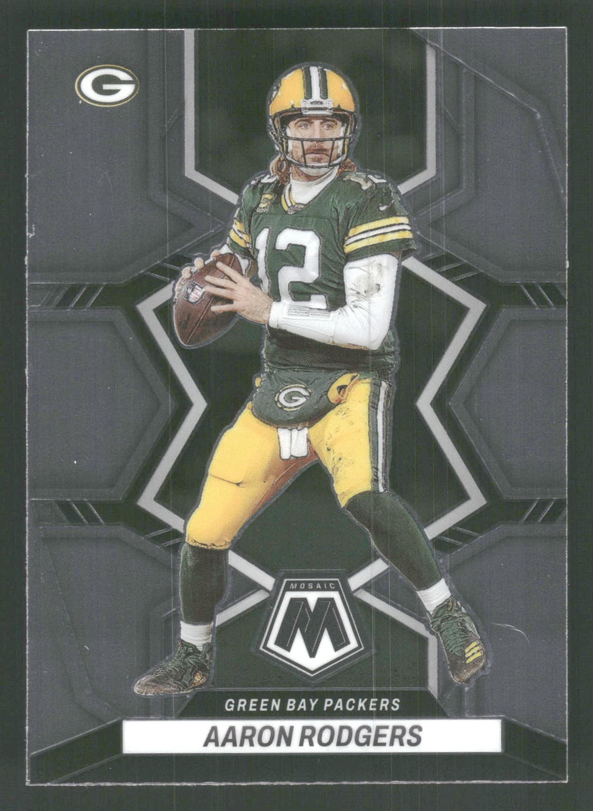 Aaron Rodgers Green 2022 Panini Mosaic 2022 Panini Mosaic