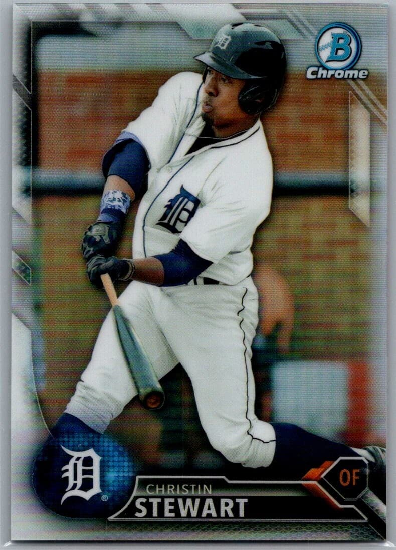 Christin Stewart Tigers 2016 Bowman Chrome