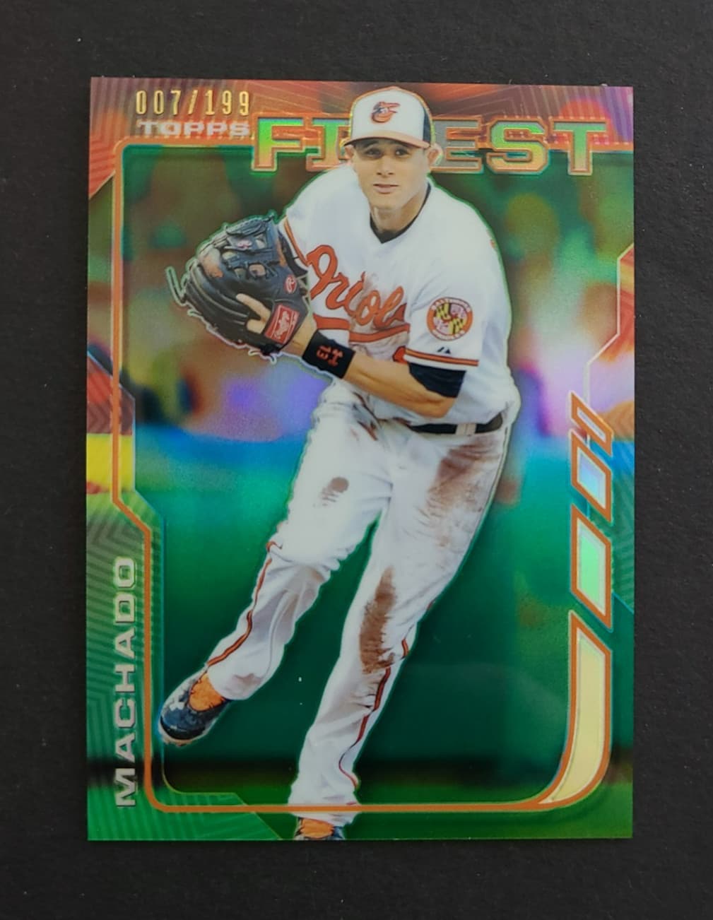 Manny Machado Green 2014 Topps Finest 2014 Topps Finest