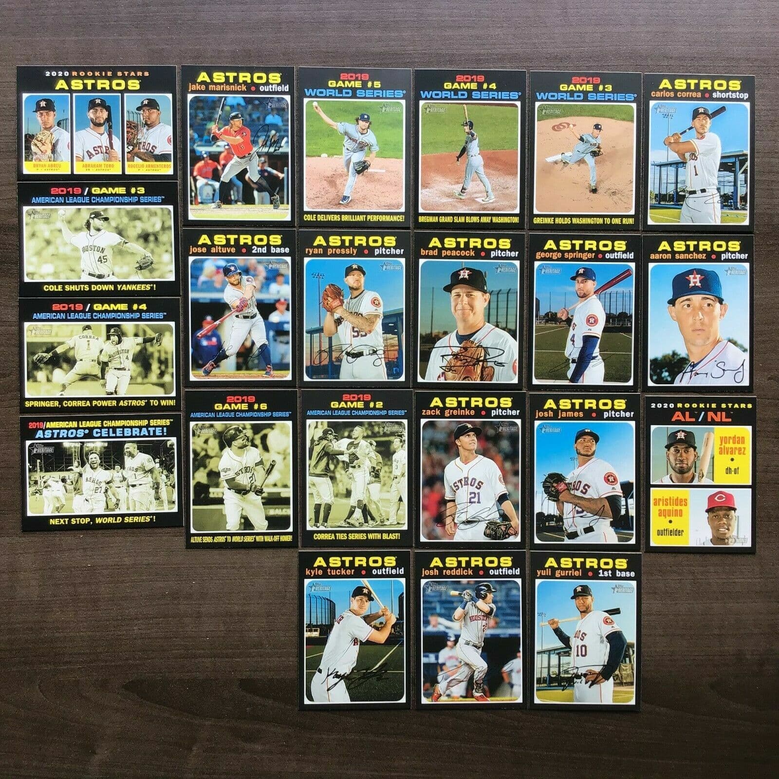 Houston Astros Team 2020 Topps Heritage 2020 Topps Heritage