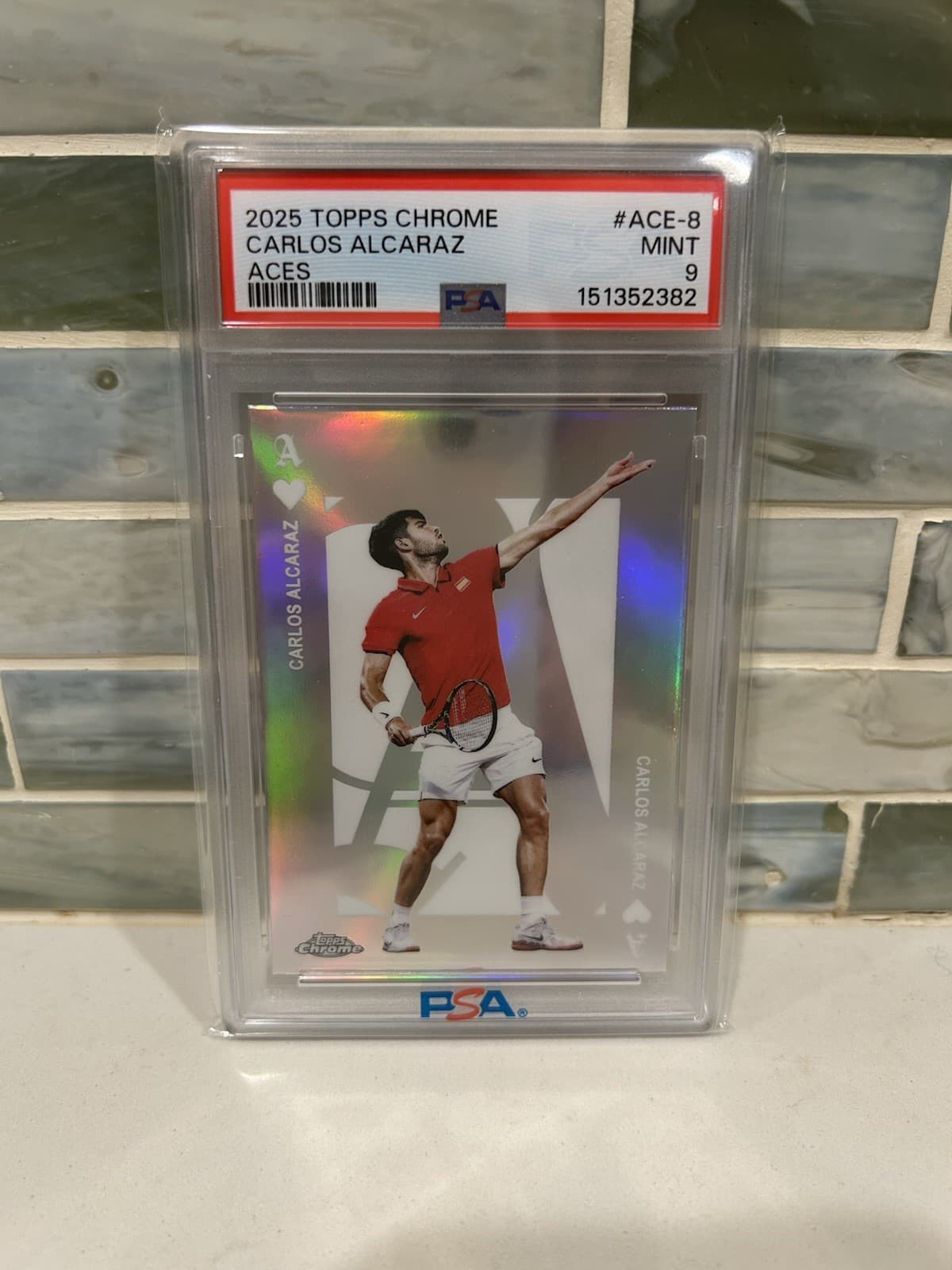 CARLOS ALCARAZ Aces ~ 2025 Topps Chrome 2025 Topps Chrome