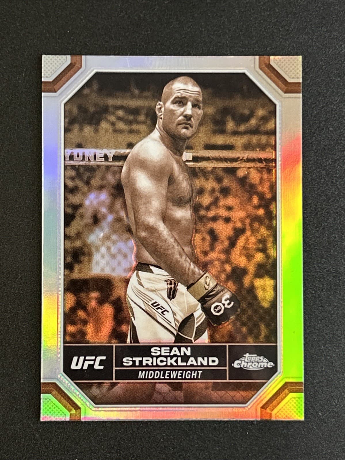 Sean Strickland 2024 Topps Chrome 2024 Topps Chrome refractor