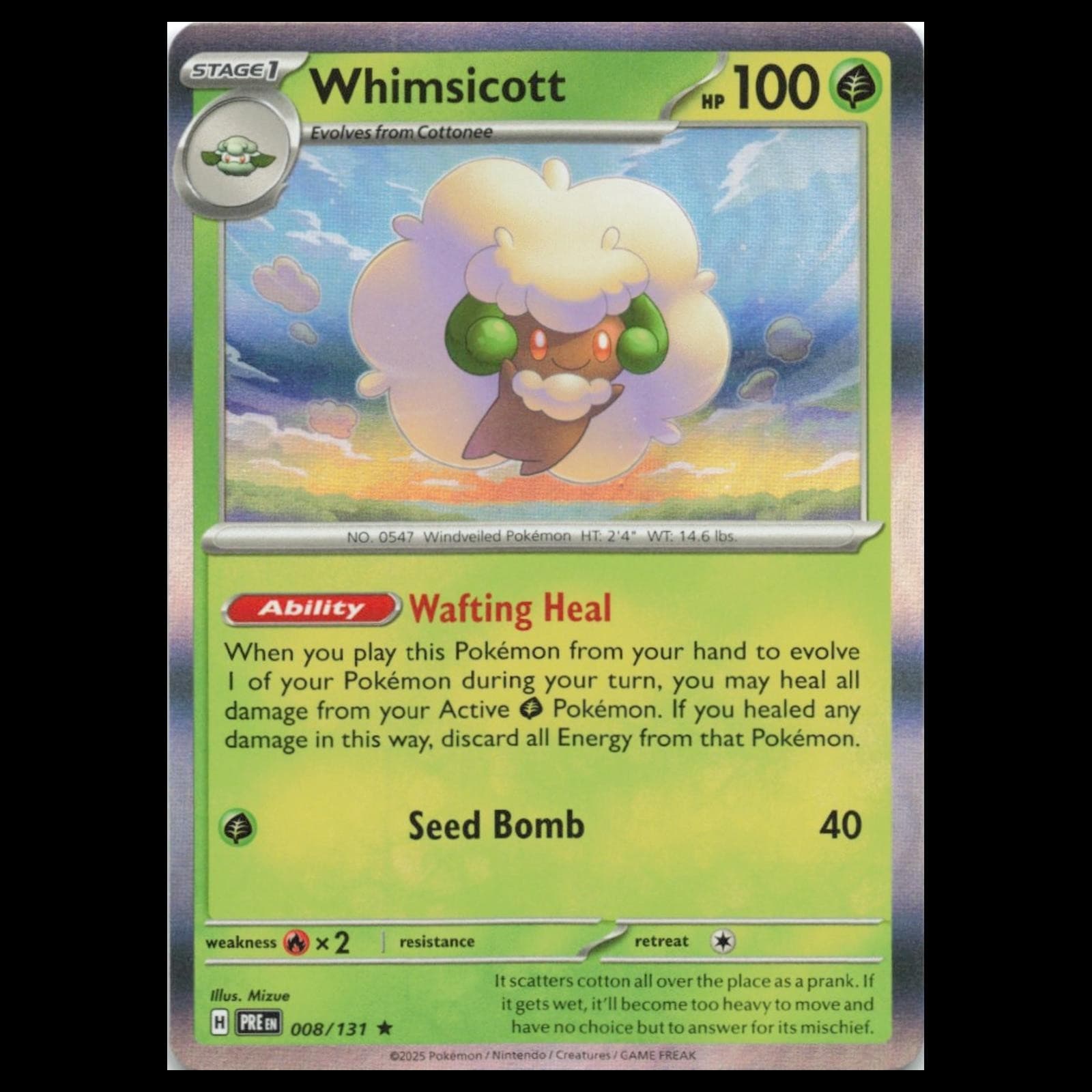 Whimsicott Scarlet 2025 Unknown 2025 Unknown