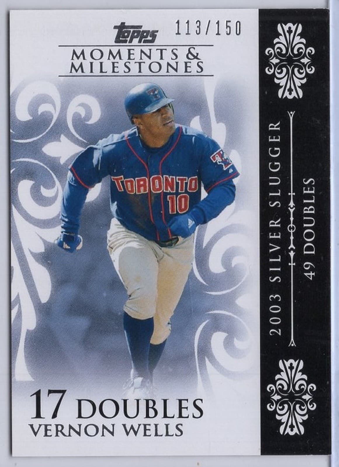 Milestones Vernon Wells 2008 Topps 2008 Topps
