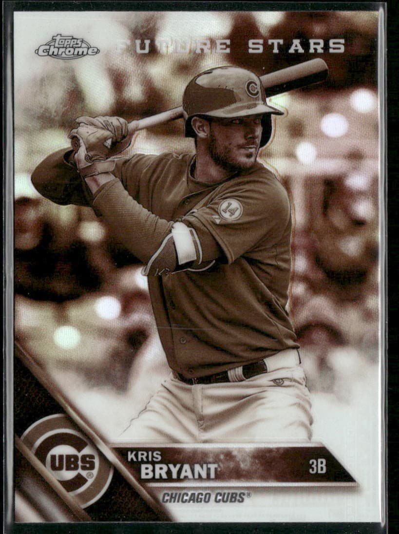 Kris Bryant Sepia 2016 Topps Chrome 2016 Topps Chrome refractor